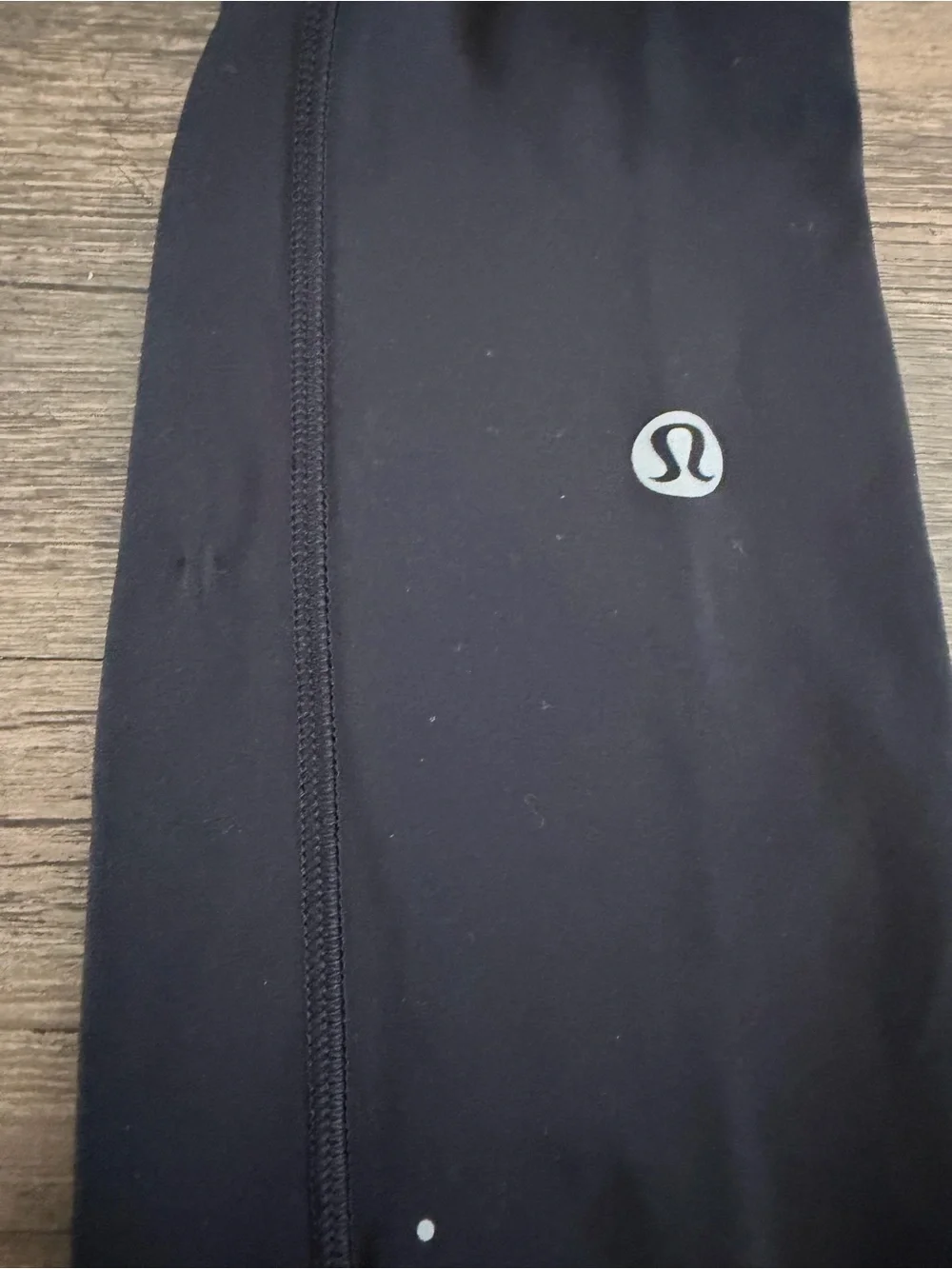 Lululemon athletica Fast & Free 7/8 Black High-Rise Leggings Reflective Detail 2